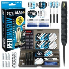 Gerwyn Price Darts Set 22gram - Iceman 50 Piece Ultimate Accessories Gift Set
