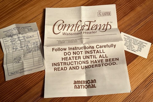 Comfortemp waterbed heater - comfortemp,
