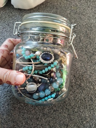 Mystery jewellery jar - mystery, silver