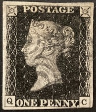 Penny Black Plate 5, v. fine