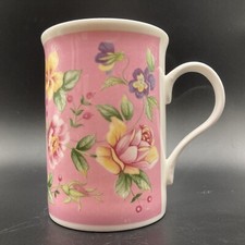 Vintage Crown Trent Roses Fine Bone China Mug Made in England