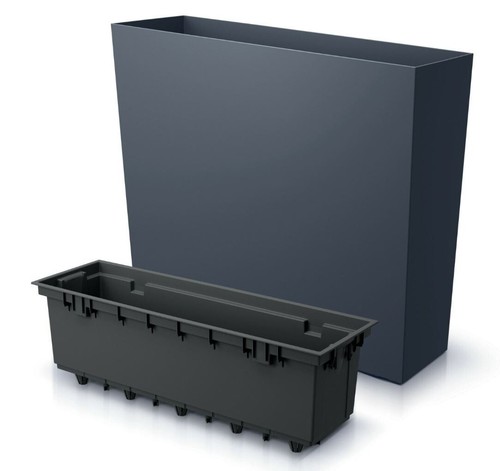 Tall planter rectangle - tall, floor