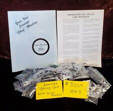 JENNINGS COMBO SET MANUAL / SPRING SET / BACKDOOR SHEET  ANTQ SLOT MACHINE #JSSM