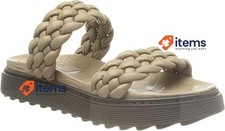 Shabbies Women's Shs1185 Fabric Loafer Leather Taupe 8 UK