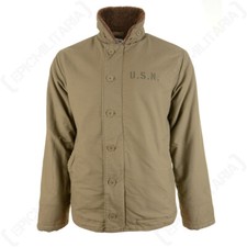 Repro WW2 USN Naval Deck Jacket - American Navy Army All Sizes New