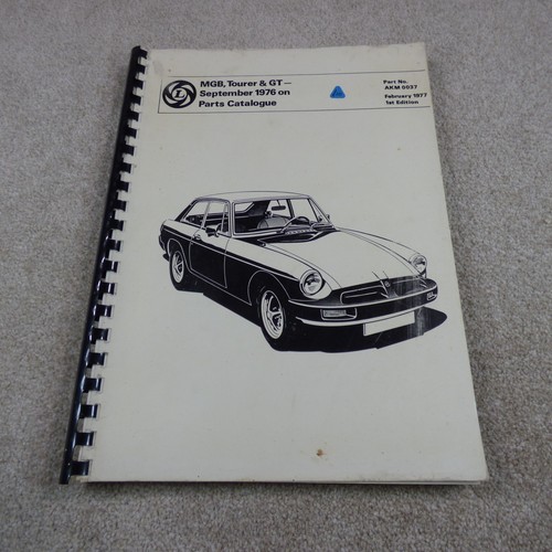 Mgb factory parts catalogue - factory,