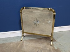 Antique Brass Fire Screen Art