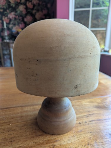Vintage hat block wooden size - vintage,