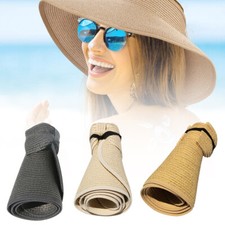 Roll Up Sun Visor Wide Brim