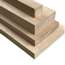 Oak boards (European) 35mm or 45mm Thick , Kiln Dried Oak, Planed Solid Oak