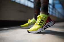 Adidas EQT Support Mid ADV PK Primeknit Glow Yellow/Turbo Red (B37436) - UK 10