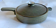 Denby Chevron Camelot Lidded Saucepan Pot With Handle Vintage 2 Pint Excellent