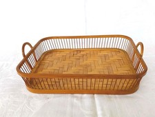 Vintage Bamboo Tray Serving