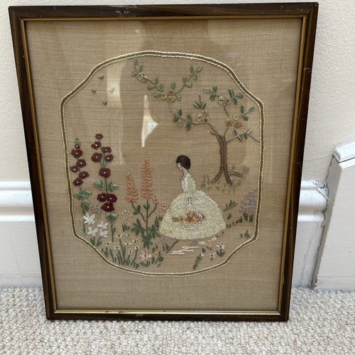 Antique chinoiserie broidery - chinoiserie,