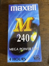 VHS 240 Maxell Blank Video