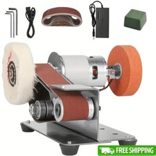 Mini Electric Grinder Belt Sander Polishing Grinding Knife DIY Sharpener Machine