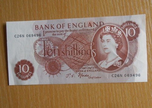 Ten shilling note fforde - uk.,