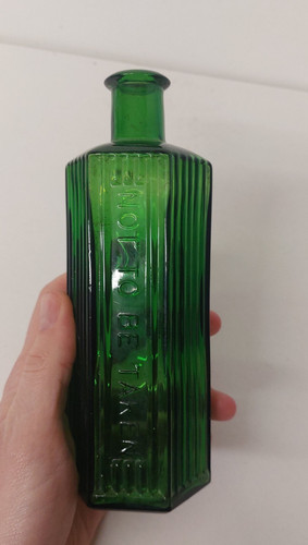 Lovely antique green embossed - antique,