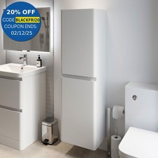 Bathroom Cabinet Cupboard Furniture Tall Storage Unit Tallboy Shelves Soft Close