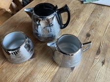 Swan Brand Willow Ware Teapot