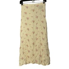 Reformation Cream Floral Vacation Bea Midi Skirt - 2