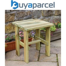 Zest Lily Wooden Coffee Drinks Side Table Garden Patio Square