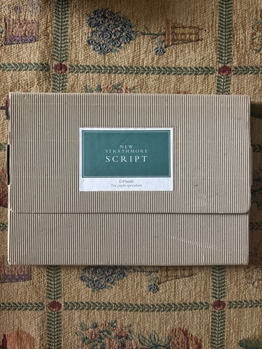 New strathmore script - "new, paper