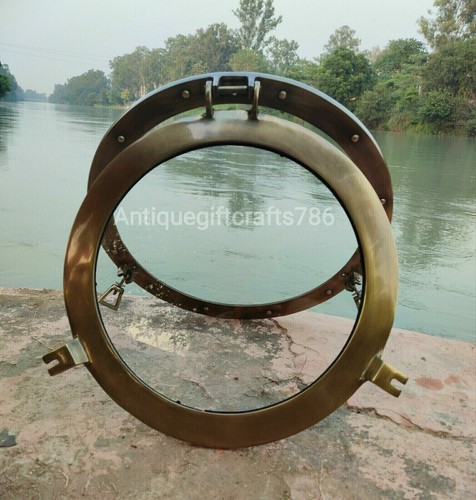 Inches canal boat porthole - canal,