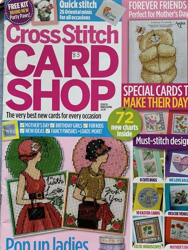 Cross stitch card - stitch, shop