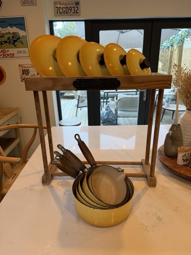 Vintage creuset yellow pan - yellow,