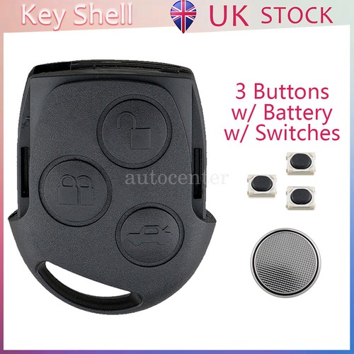Button remote key fob case - key,