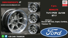 Minilite Wheels 7X 13 inch Ford Escort Capri Curtain Taunus TC ANTHRACITE