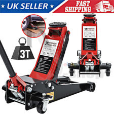 3 TON STEEL NEW LOW PROFILE TROLLEY JACK GARAGE VEHICLE CAR RACING 80MM-465MM UK