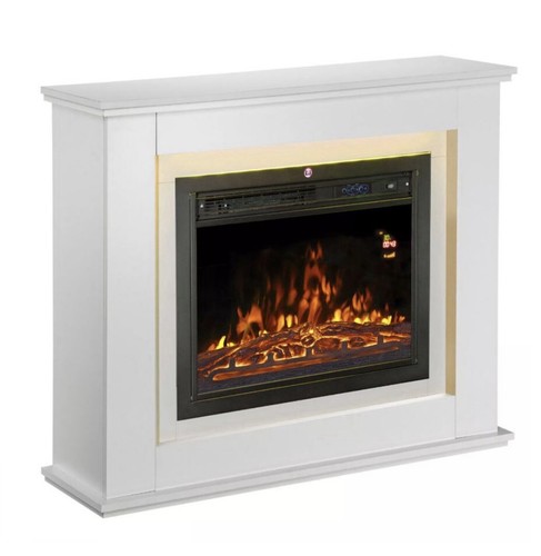 Modern electric fireplace - fireplace, led
