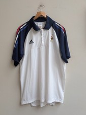 RARE Adidas FFF France Football Federation Training Polo Shirt 2002-04