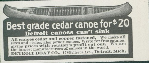 1915 detroit boat cedar - 1915,