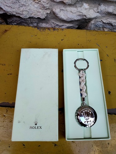 Rolex key chain ring cream - key,