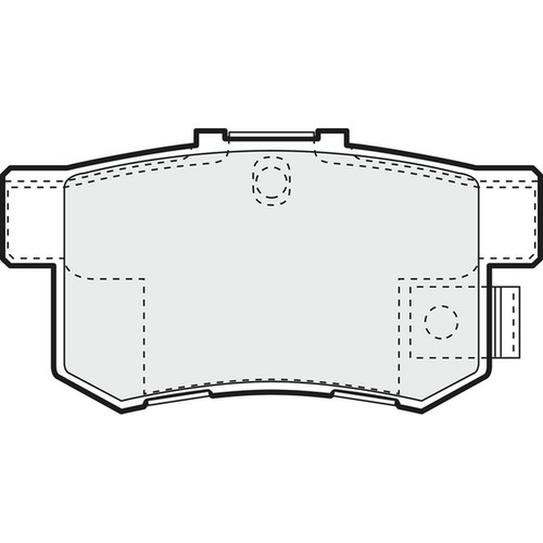 Brake pads set - pads, honda