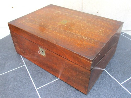 Antique mahogany writing - mahogany,