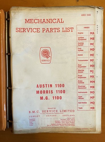 Austin morris 1100 - mg,