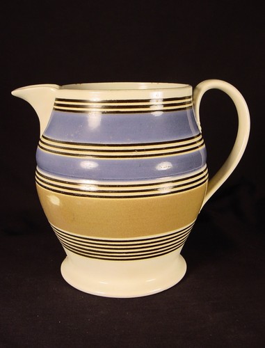 Rare 1800s color mochaware - color,