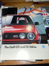 Volkswagen VW Golf GTI & GTI 16 Valve 1.8 16v Mk2 Brochure 1988