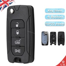 4 Buttons Flip Remote Key Fob