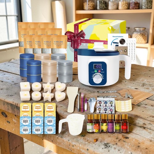Candle making kit jars - making,