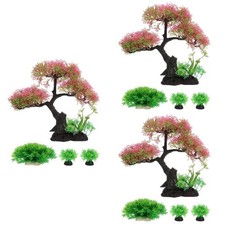  3 Sets Aquarium Plants Fish Tank Decorations Underwater Tree Decor Kit Fish