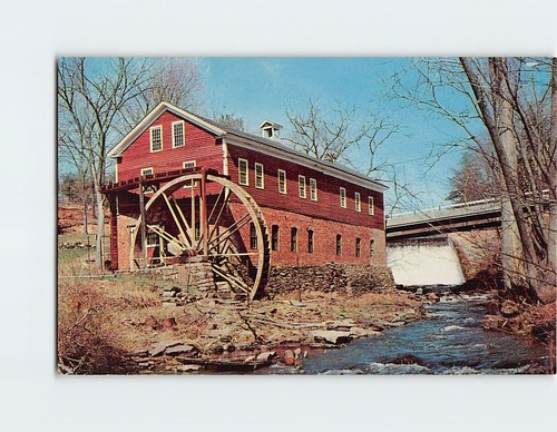 Postcard old grist mill - mill, &