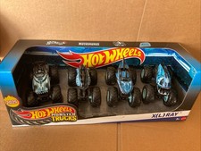 HOT WHEELS DIECAST MONSTER TRUCKS  X(L) Ray 4 Pack  2025 Piran-ahhhh, Hotweiler