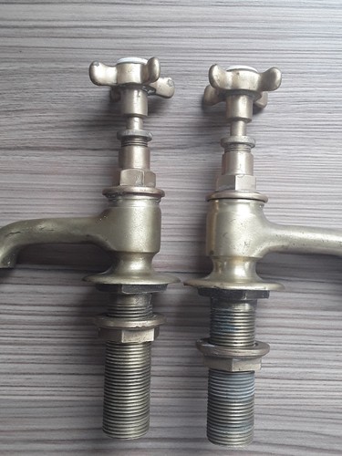 Vintage solid brass bath basin - solid,