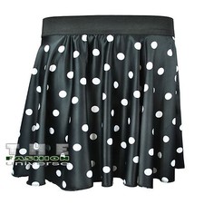 Ladies Women Satin Silk Polka