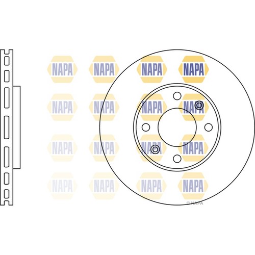 Brake discs vented - vented, for